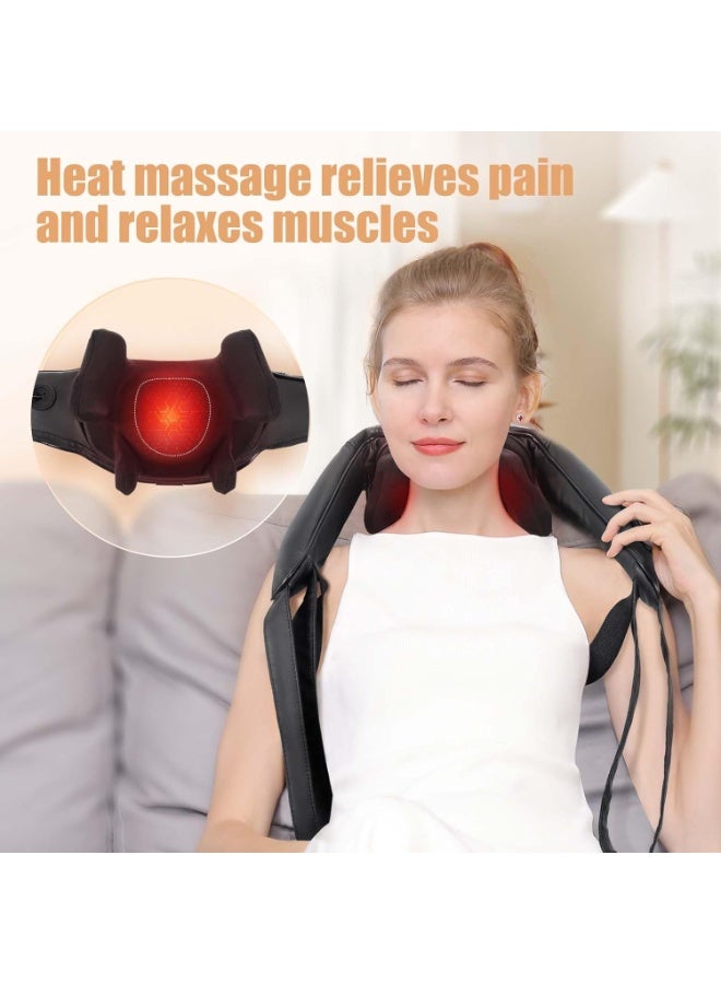 [Cordless Shiatsu Neck & Back Massager] - Electric Deep Tissue 3D Kneading with Heat - Practical Relief for Body Muscle Pain & Relaxation - Image 3
