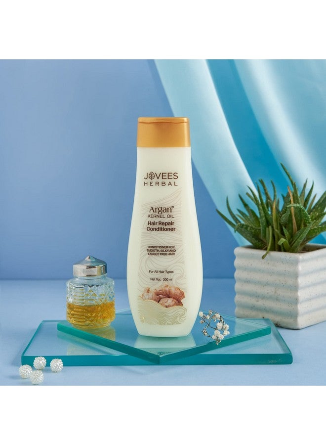 Jovees Herbal Argan Kernel Oil Hair Repair Conditioner For Smoothens Silky And Tangle Free Hair For All Hair Types 300Ml - Image 2
