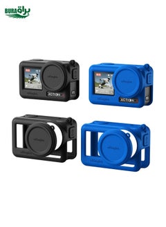 BURAQ For DJI Osmo Action 4 / 3 aMagisn Silicone Protection Case Camera Protection Accessories(Blue)  - Image 2