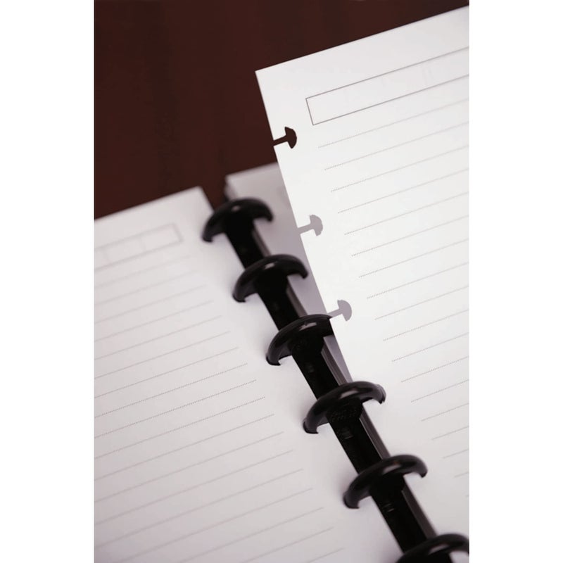 TUL Custom Note-Taking System Discbound Notebook, Letter Size, Leather Cover, Brown - Image 4