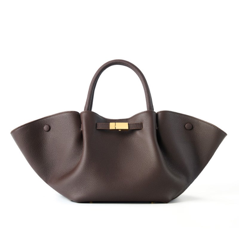 Crossbody Genuine Leather Commuter Shoulder Bag For Women Large Capacity Niche High-End Female Office Worker New Women'S Handbag - Image 1