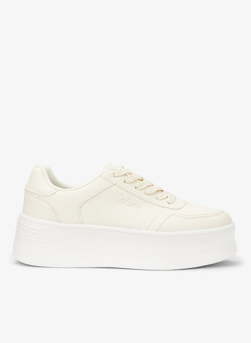 Lee Cooper Women's Solid Lace-Up Sneakers - Image 1