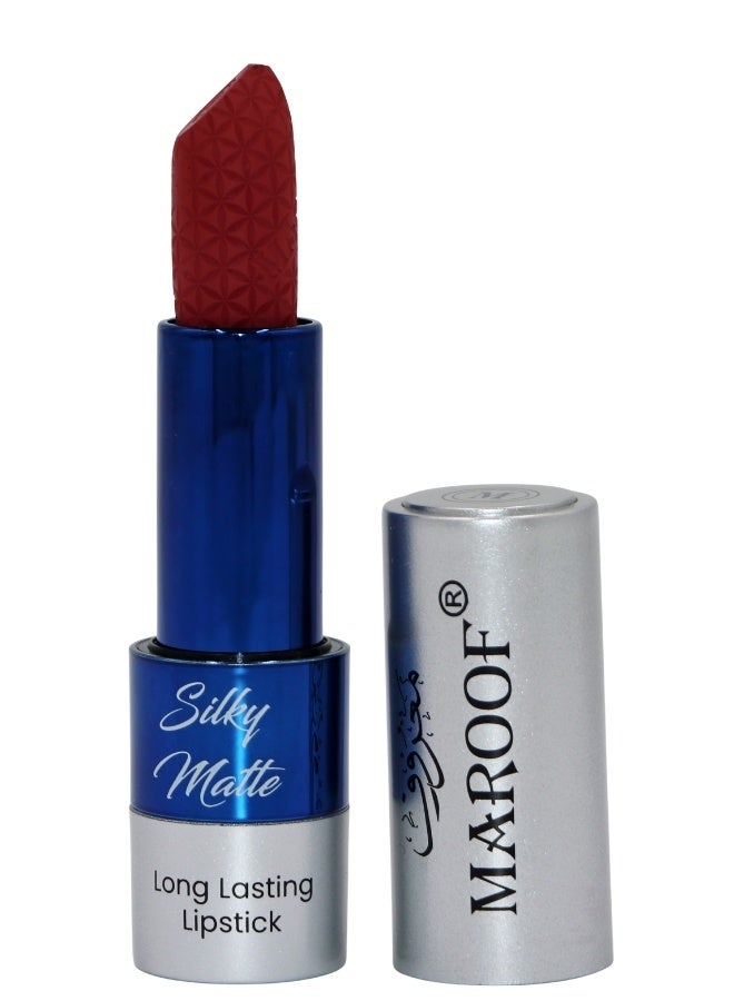 MAROOF Silky Matte Long Lasting Lipstick 3.8g, 19 Scarlet Mulberry - Image 4