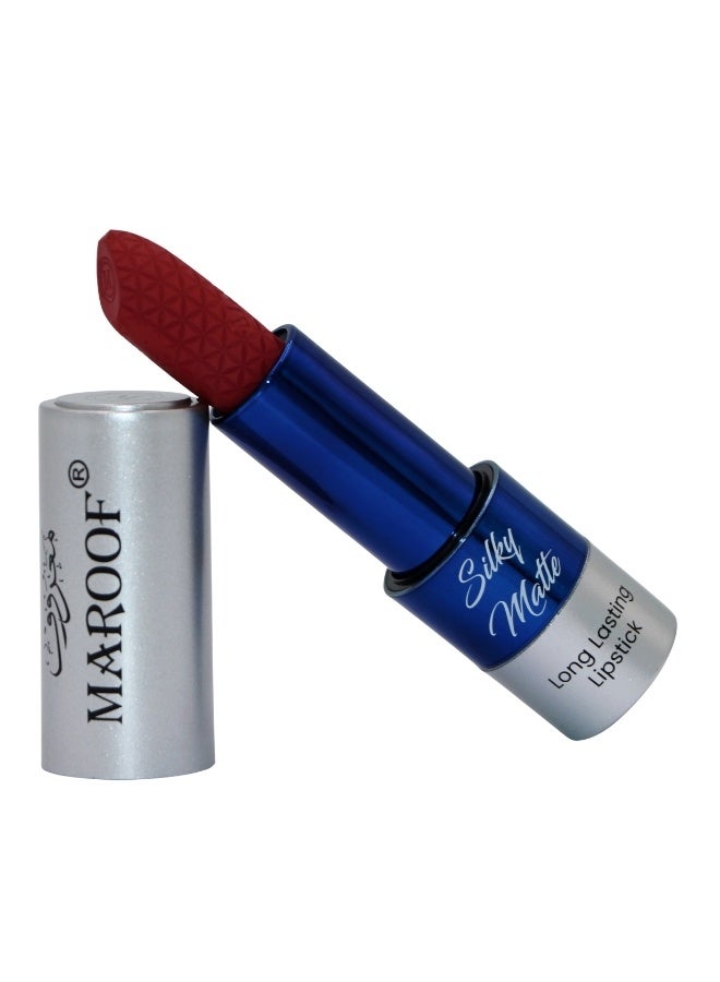 MAROOF Silky Matte Long Lasting Lipstick 3.8g, 19 Scarlet Mulberry - Image 3