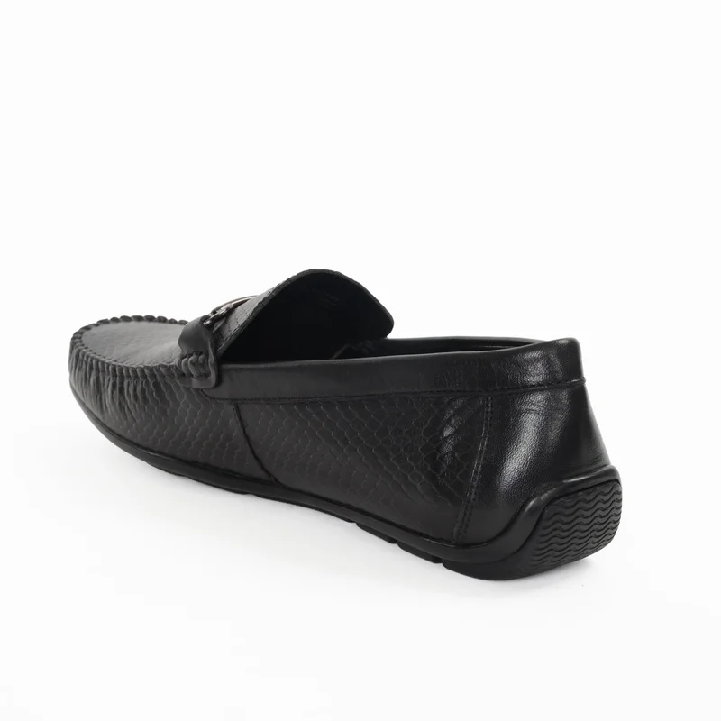 Milano Black LEONARDO Flat Shoes & Slip-ons for Men | Best Price UAE