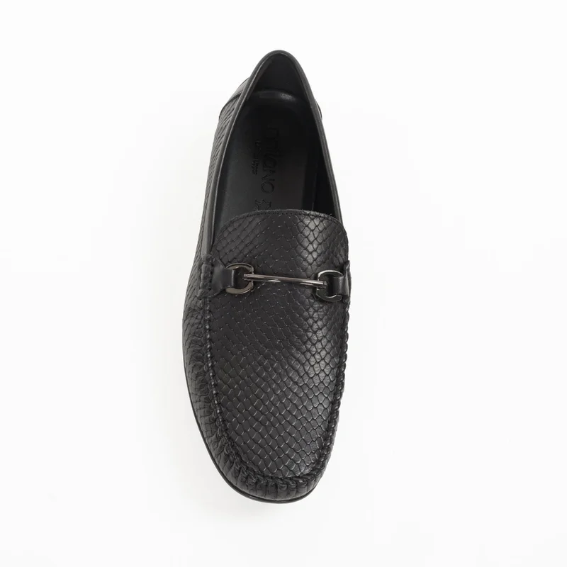 Milano Black LEONARDO Flat Shoes & Slip-ons for Men | Best Price UAE
