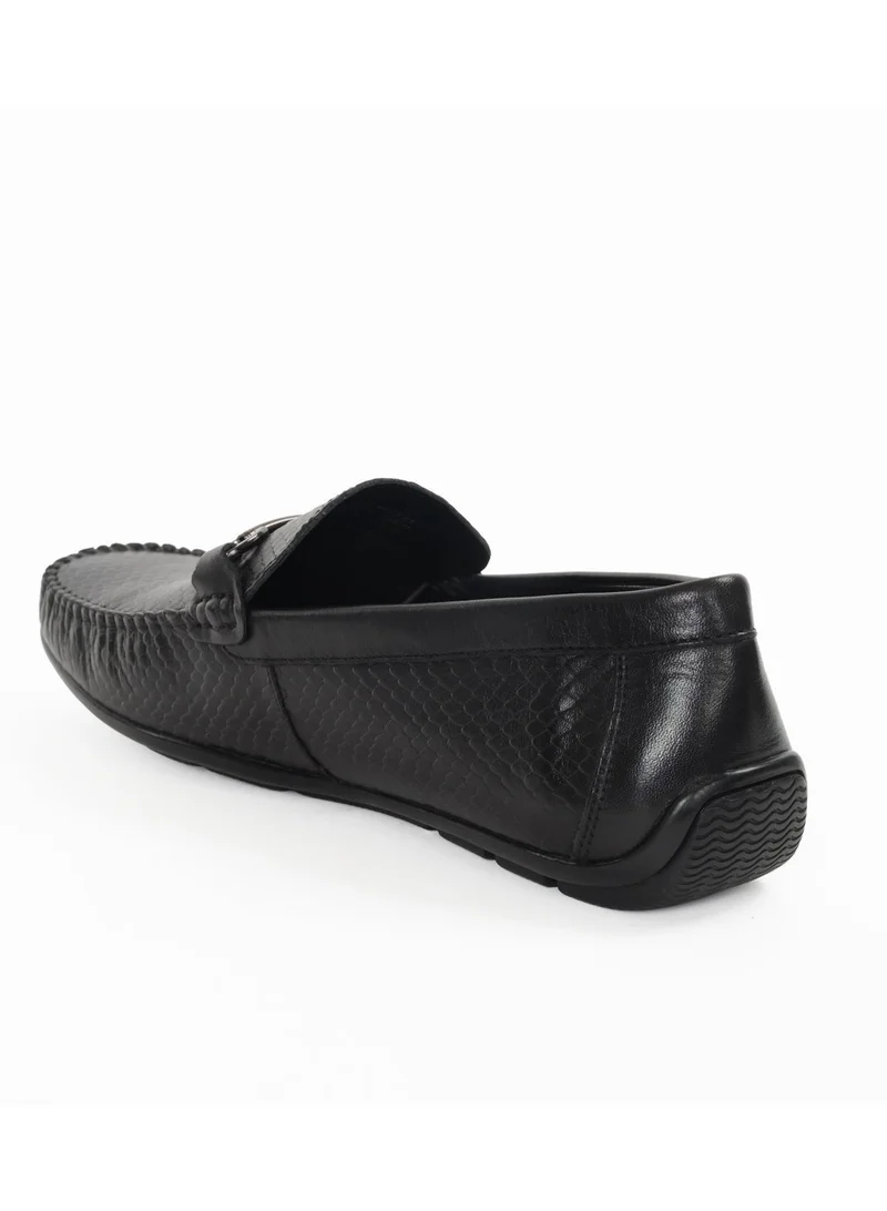 Milano Black LEONARDO Flat Shoes & Slip-ons for Men | Best Price UAE