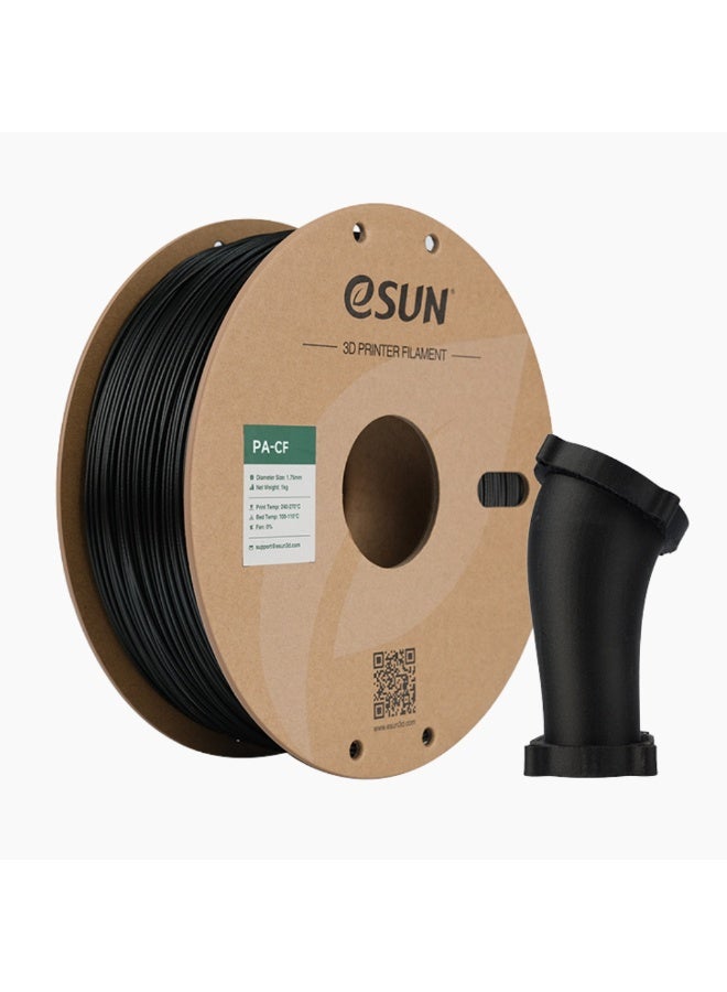 eSUN 1.75mm ePA-CF Black, Carbon Fiber Filled Nylon Filament 1KG (2.2lb) Spool for 3D Printers, 1KG.
