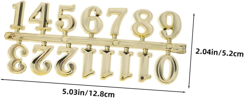Gadpiparty 6sets Bell Numerals Clock Supplies Kit DIY Digital Numbers for Wall Clock - Image 2