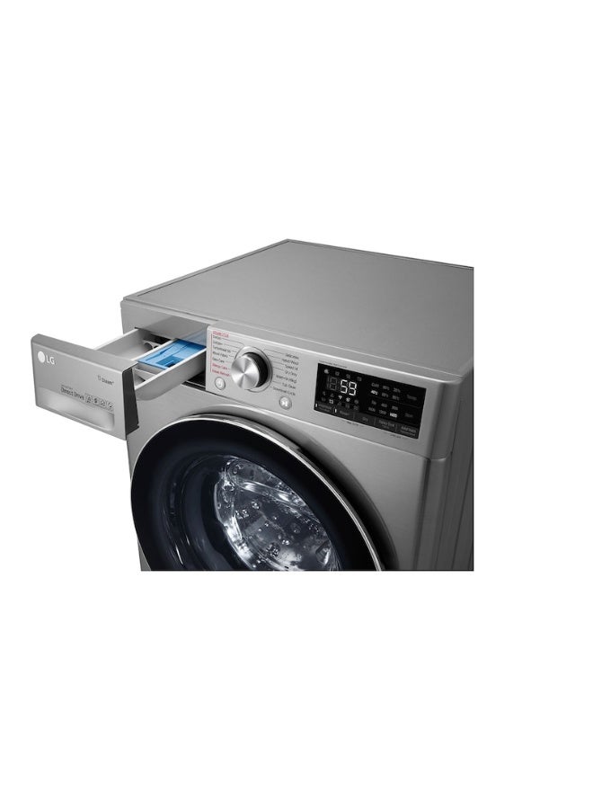 إل جي غسالة بفتحة أمامية سعة 10.5 كجم مع مجفف بسعة 7 كجم WSV1107XMT أسود/ فضي - Image 5