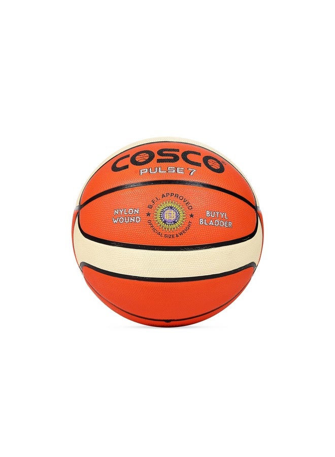 Cosco Rubber Pulse Basketball, Size 7 , Multicolor - Image 2