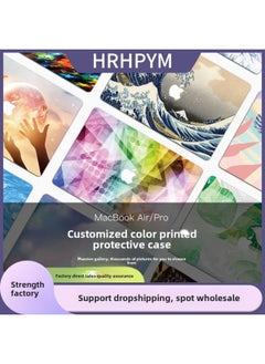Generic Suitable For Macbook Pro Protective Case 13 "Apple Notebook Air Protective Case 15 Color Painted Case-Color:Hollow-out Protective Shell-Applicable Model:Old 13Air(A1369/A1466)  - Image 1
