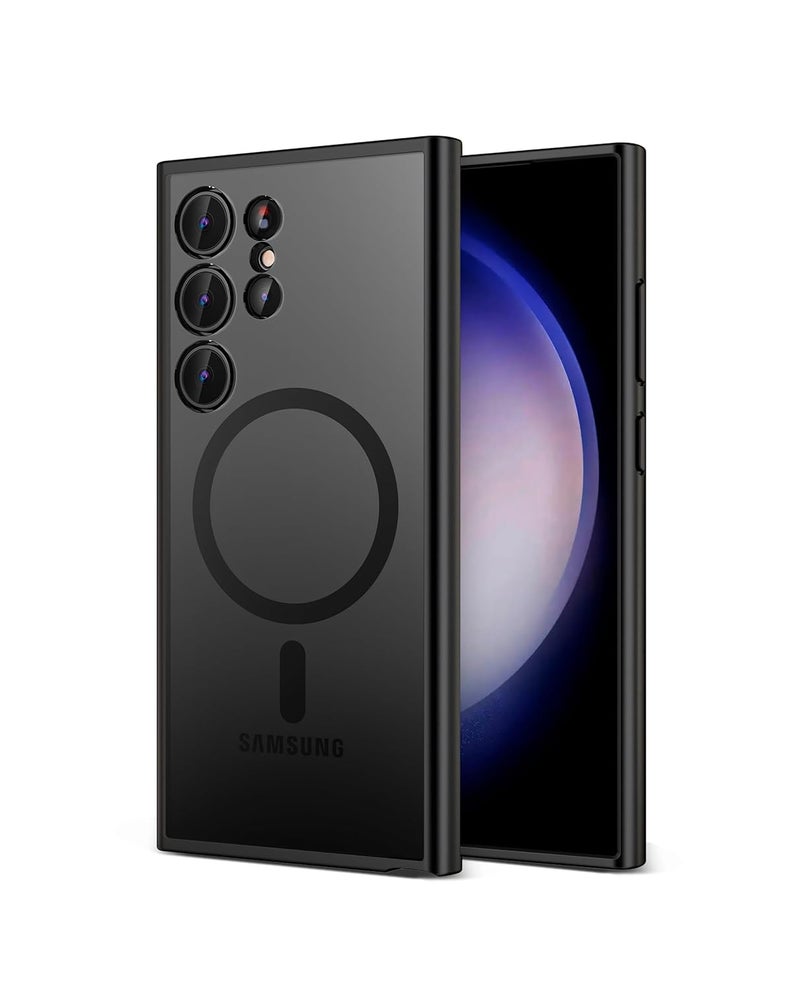 Daily Objects Case for Samsung Galaxy S24 Ultra, Drop Protection Polycarbonate Nimbus Matte Slim Shockproof Back Cover-Black - Image 2