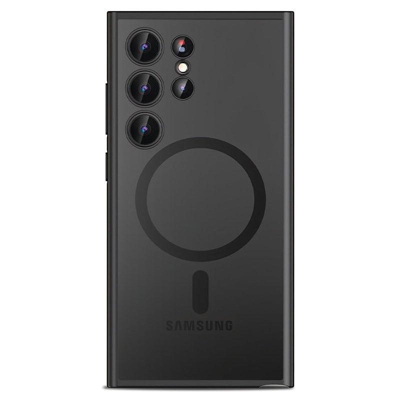 Daily Objects Case for Samsung Galaxy S24 Ultra, Drop Protection Polycarbonate Nimbus Matte Slim Shockproof Back Cover-Black - Image 1