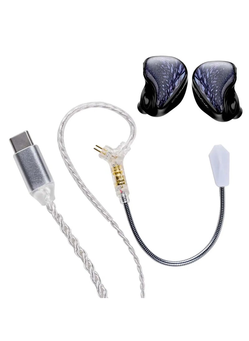 Celest Celest Wyvern Black Wired Type-C Gaming Earphones with External Microphone, Noise Cancelling, Gaming Headphones, Compatible with iPhone Type-C, Black  - Image 1
