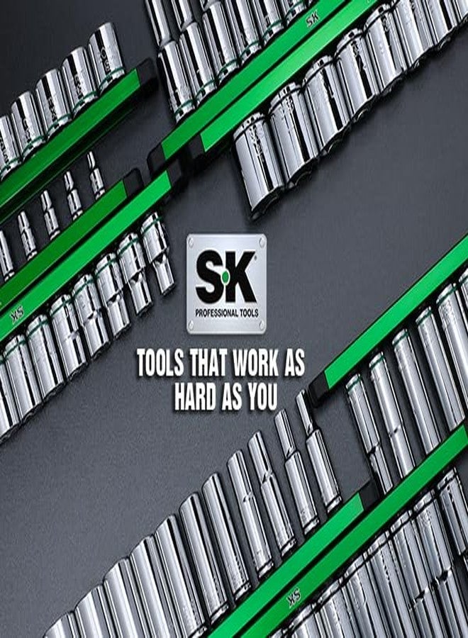 SK Tools USA 3/8" Drive, 12 Piece, 6 Point, Shallow, SAE Chrome Socket Set | SK01340 - Image 2