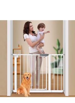 Golden Auto Close Safety Baby Gate, Extra Wide Child Gate 75-84cm + 20cm Extension Kit Maximum Suitable For 104cm, Baby Gates for Stairs & Doorways, Easy Install (Gate + 20cm Extension Kit)  - Image 1
