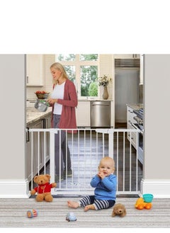 Golden Auto Close Safety Baby Gate, Extra Wide Child Gate 75-84cm + 20cm Extension Kit Maximum Suitable For 104cm, Baby Gates for Stairs & Doorways, Easy Install (Gate + 20cm Extension Kit)  - Image 3