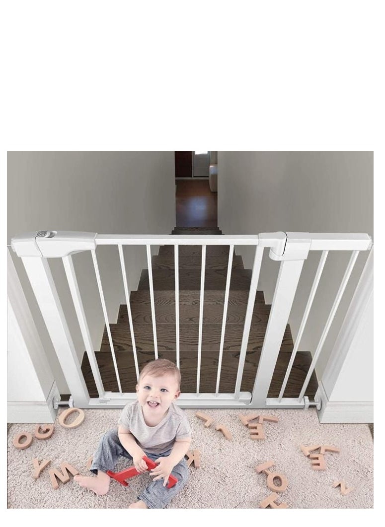 Golden Auto Close Safety Baby Gate, Extra Wide Child Gate 75-84cm + 20cm Extension Kit Maximum Suitable For 104cm, Baby Gates for Stairs & Doorways, Easy Install (Gate + 20cm Extension Kit)  - Image 4