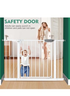 Golden Auto Close Safety Baby Gate, Extra Wide Child Gate 75-84cm + 20cm Extension Kit Maximum Suitable For 104cm, Baby Gates for Stairs & Doorways, Easy Install (Gate + 20cm Extension Kit)  - Image 5