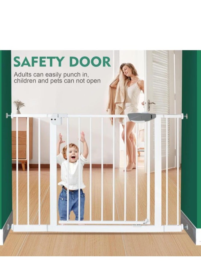 Golden Auto Close Safety Baby Gate, Extra Wide Child Gate 75-84cm + 20cm Extension Kit Maximum Suitable For 104cm, Baby Gates for Stairs & Doorways, Easy Install (Gate + 20cm Extension Kit)  - Image 5