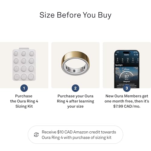 Oura Ring 4 Sizing Kit - Size Before You Buy Oura Ring 4 - Unique Sizing, Not Standard US Ring Sizes - Receive Credit for Purchase (FR/EN) - Image 2