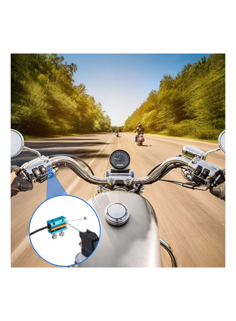 SYOSI 2 Pieces Vehicle Cable Lubricator Alloy Cable Lubricator Clutch Throttle Cable Lubricator Dual Oiler Cable Lube Tool for Motorcycles Bicycle Boat Bike Cable Lubrication - Image 2