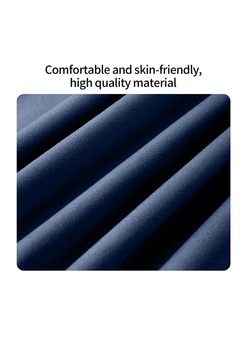 Excefore Microfiber Beach Towel Oversized, Absorbent Sand Proof Beach Blanket Surf Poncho Towel with Hood Bath Towel Swim TowelBlack Coverup Robe Large Hooded Towels for Adult (Navy blue)  - Image 3