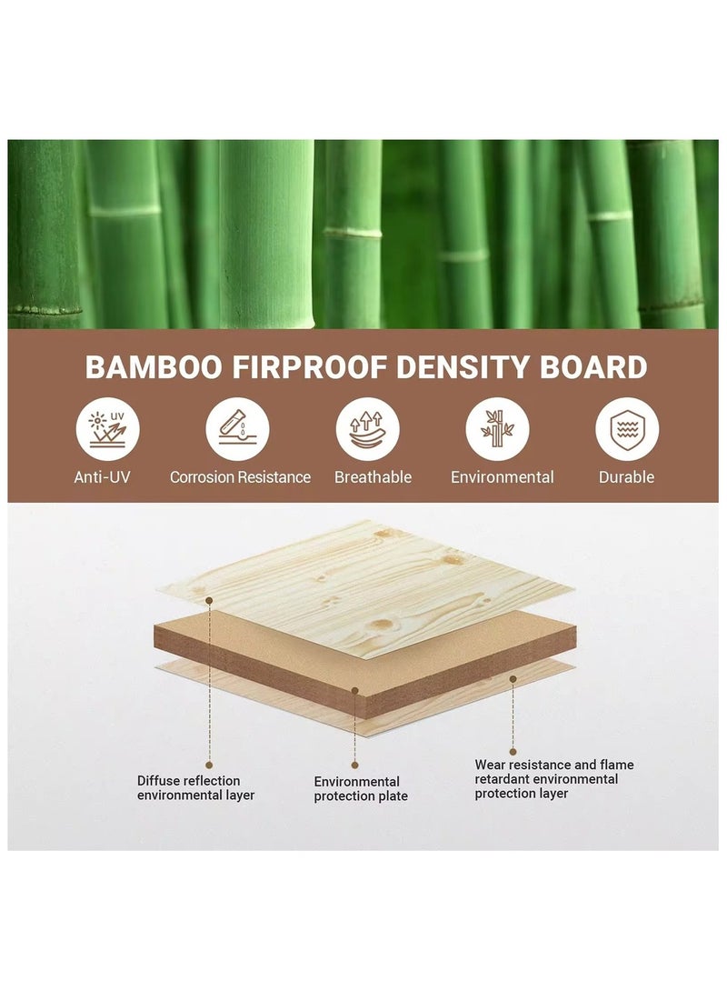 ALGHAFA Folding bamboo table 100*60*65 - Image 3