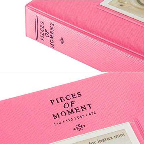 ZENKO 64 Pockets Photo Album for Fujifilm Instant Mini 13/12/11/9/8/SE/41/99/Evo/Liplay Instant Camera/Mini Link Printer, Polaroid Snap Touch Mint Zip Instant Camera Printer- Flamingo Pink - Image 5