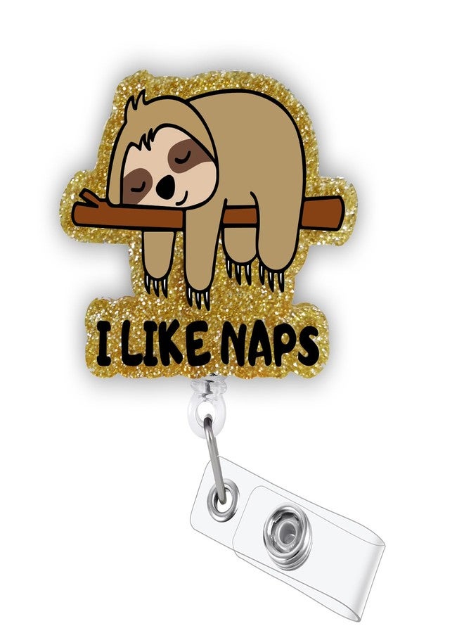 BEZTN Cute Sloth Pediatric Nurse Badge Reel, Funny Healthcare Badge Holder Retractable Clip, RN Badge Buddy, Nursing Student LPN CNA MA Nurse Doctor Medical Worker Teacher ID Name Badge Clip Accessories - Image 1