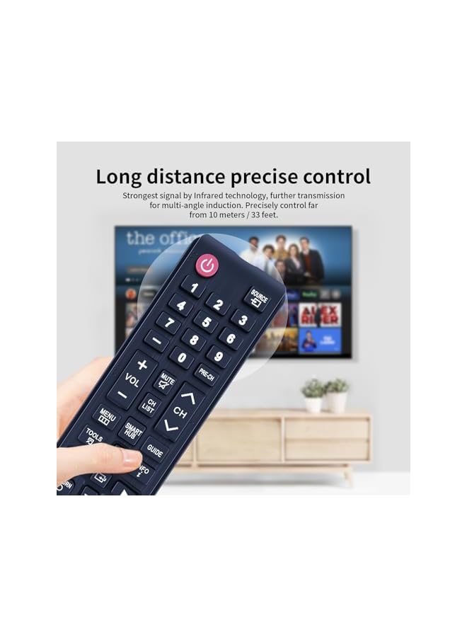 ELTRAZONE Universal Remote Control for Samsung Smart TVs – Compatible with LCD, LED, SUHD, UHD, and HDTV 3D Models – Replaces BN59-01199F, BN59-01315A, BN59-01315B, BN59-01315J, BN59-01315D, BN59-01315N – Plug & Play, No Programming Required - Image 5