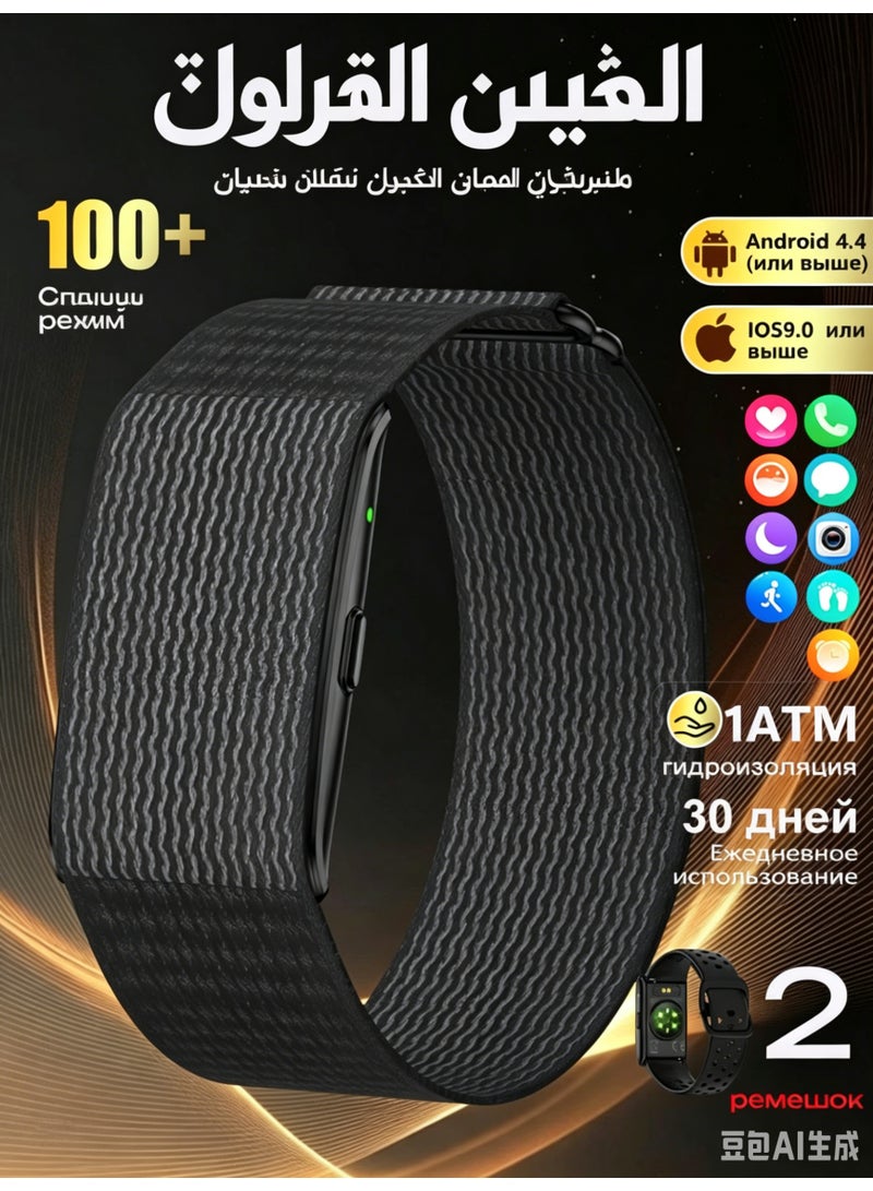 سوار تعقب اللياقة البدنية الذكي للرجال والنساء، مراقب النشاط والصحة مع معدل ضربات القلب، SpO2، تتبع النوم، وأكثر من 170 وضع رياضي - Image 1