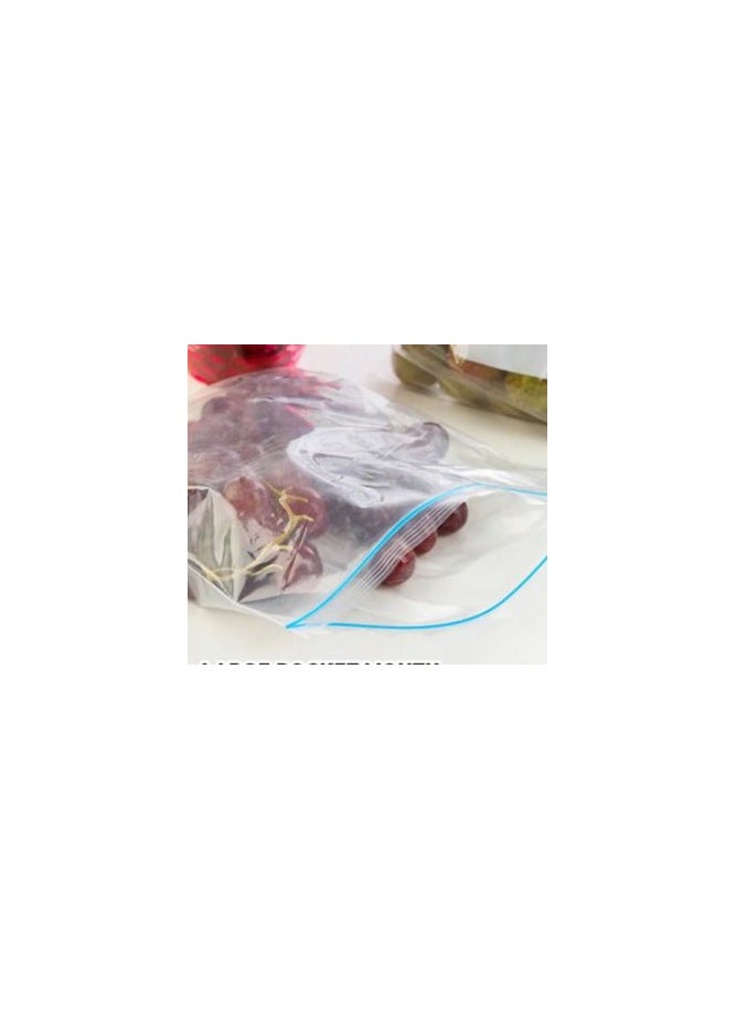 Spaceshoop Clear Resealable Freezer Bag 12pcs Food Storage Beg Plastik  - Image 1