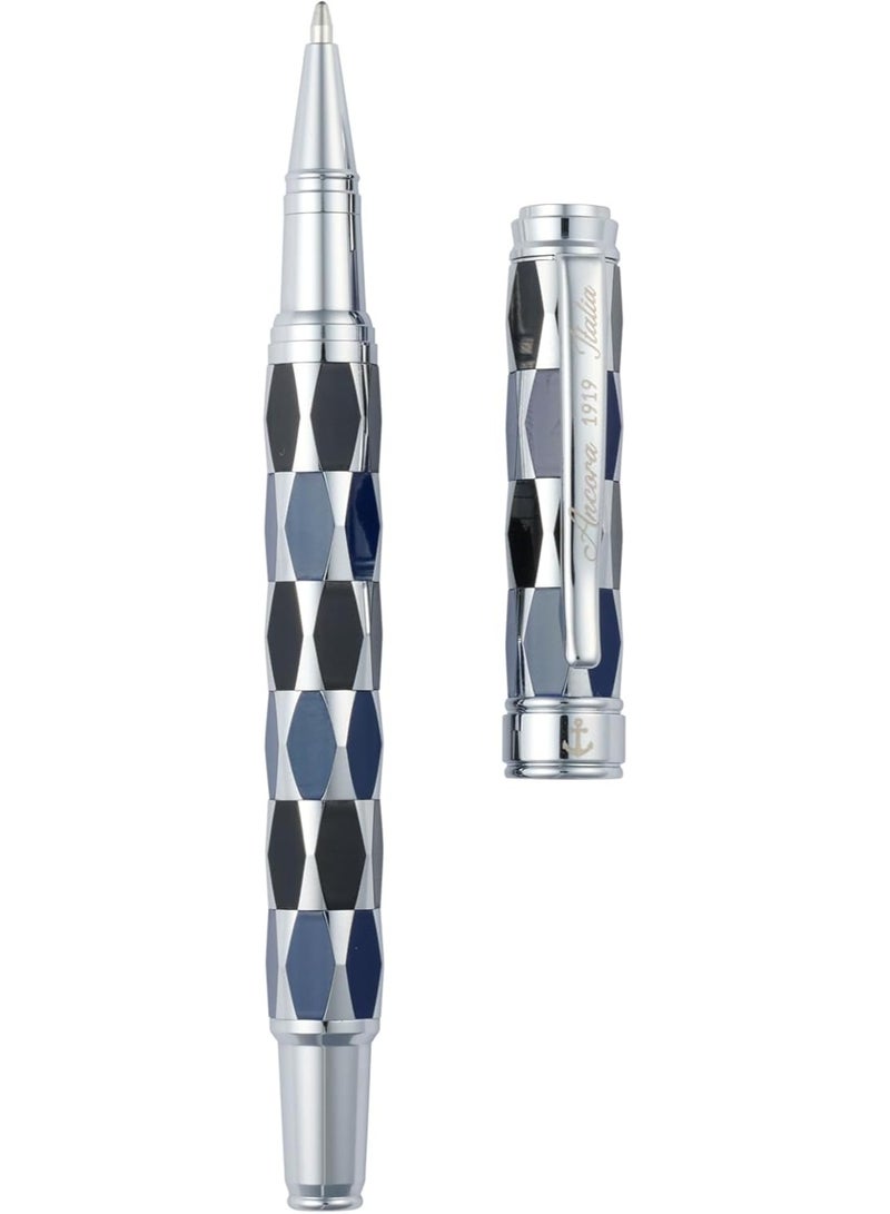 أنكورا قلم ANCORA 1919 Masquerade إصدار محدود من 88 قطعة قلم رولربول فاخر بغطاء مطلي بالمينا (أزرق) - Image 1