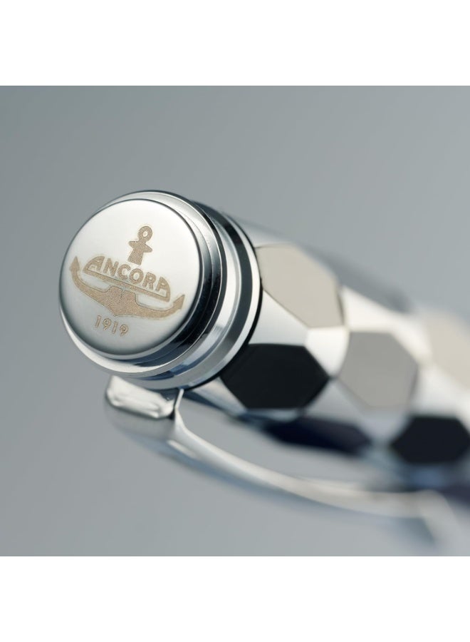 أنكورا قلم ANCORA 1919 Masquerade إصدار محدود من 88 قطعة قلم رولربول فاخر بغطاء مطلي بالمينا (أزرق) - Image 2