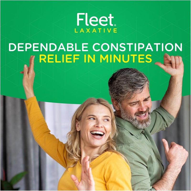 Fleet حقنة ملينة ملحية، تخفيف الإمساك للبالغين، مجموعة حقن مسبقة التعبئة سريعة المفعول، 4.5 أونصة سائلة، زجاجتان - Image 3