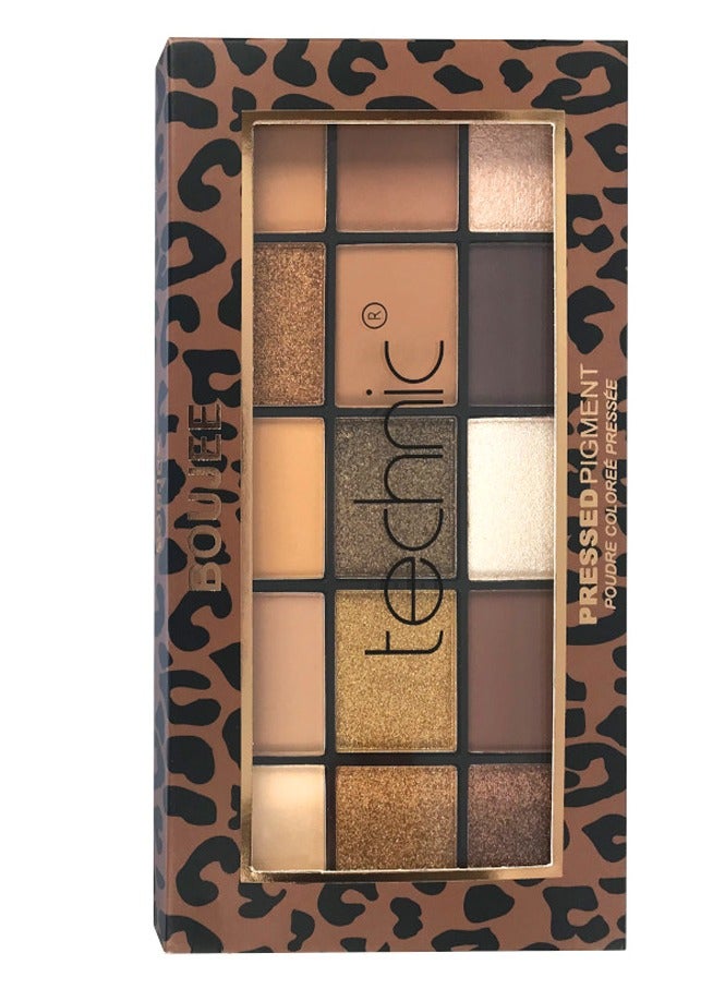 Technic PRESSED PIGMENT EYESHADOW PALETTE NO.BOUJEE - rich browns and golden shimmers... - Image 1