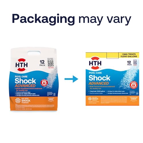HTH 52037R Pool Care Shock Advanced, Swimming Pool Chemical - Cal Hypo Formula, Prevents Bacteria & Algae, Restores Crystal Clear Water - Shock Treatment, 1lb (12 Pack) - Image 4