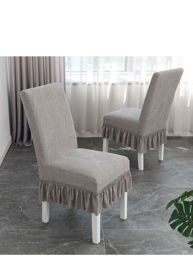 Bluejw Jacquard Skirt Elastic Chair Cover Set  - Image 2