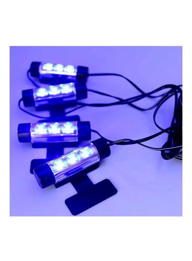 طقم مصابيح LED ذات إضاءة محيطة للسيارة، 4 قطع - Image 5