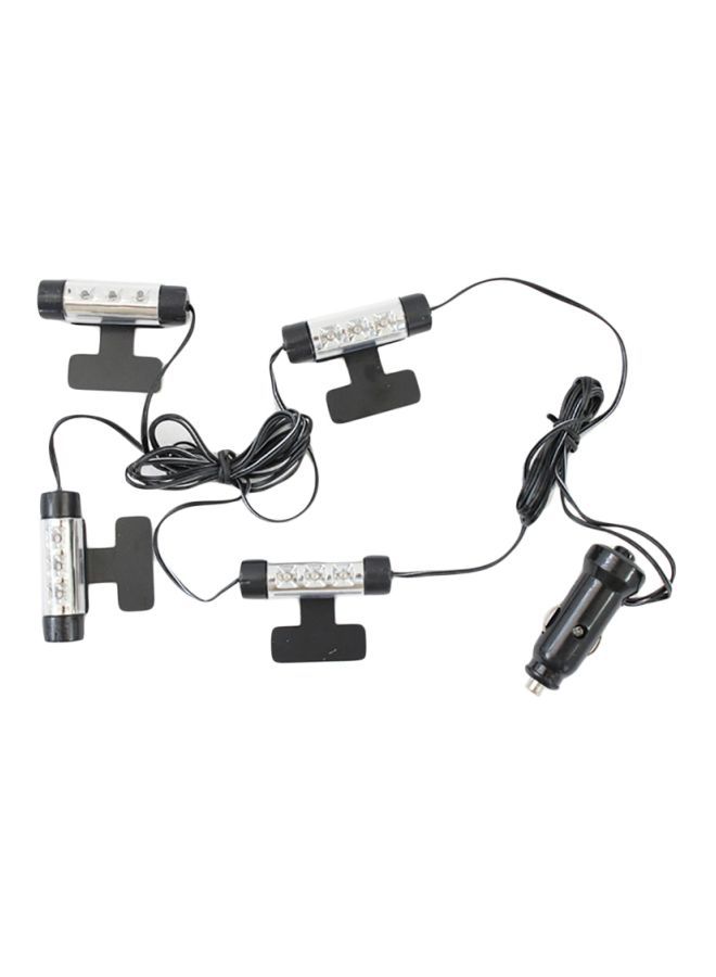 طقم مصابيح LED ذات إضاءة محيطة للسيارة، 4 قطع - Image 1