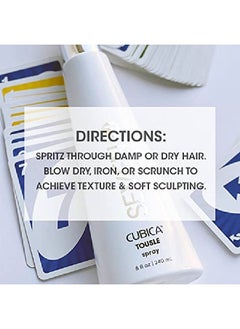 Seven Cubica Tousle Texturizing Spray A Light Dry Wax Styling Spray That Builds Body And Wave Signature Fragrance 8 Fl. Oz.  - Image 5