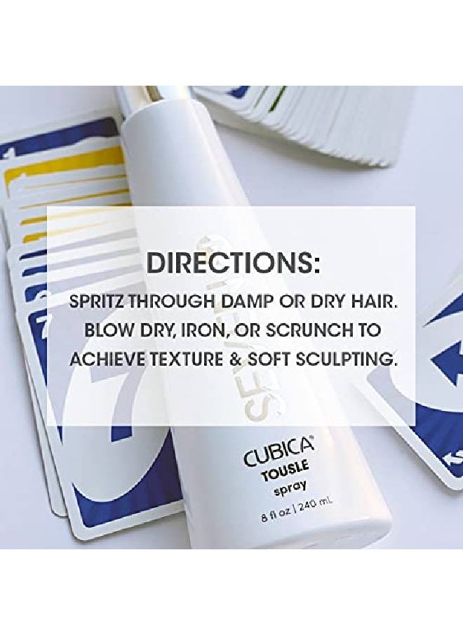Seven Cubica Tousle Texturizing Spray A Light Dry Wax Styling Spray That Builds Body And Wave Signature Fragrance 8 Fl. Oz.  - Image 5