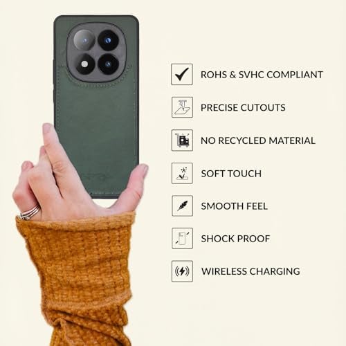 SPRIG Compatible with Redmi Note 14 Pro Premium PrimeMatte Back Cover Drop Tested Shock Proof Mobile Case for Men, Women, Boys and Girls with Camera Protection (Green) - Image 4