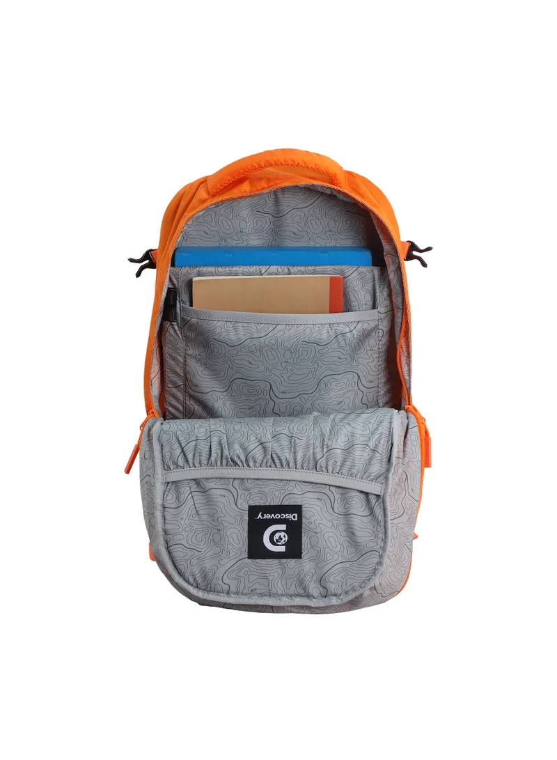 Discovery Discovery Outdoor 30L Backpack Orange for Adventure, Durable Lightweight Water Resistant Multi-Compartment Bag for Men Women Hiking Trekking Camping Travel