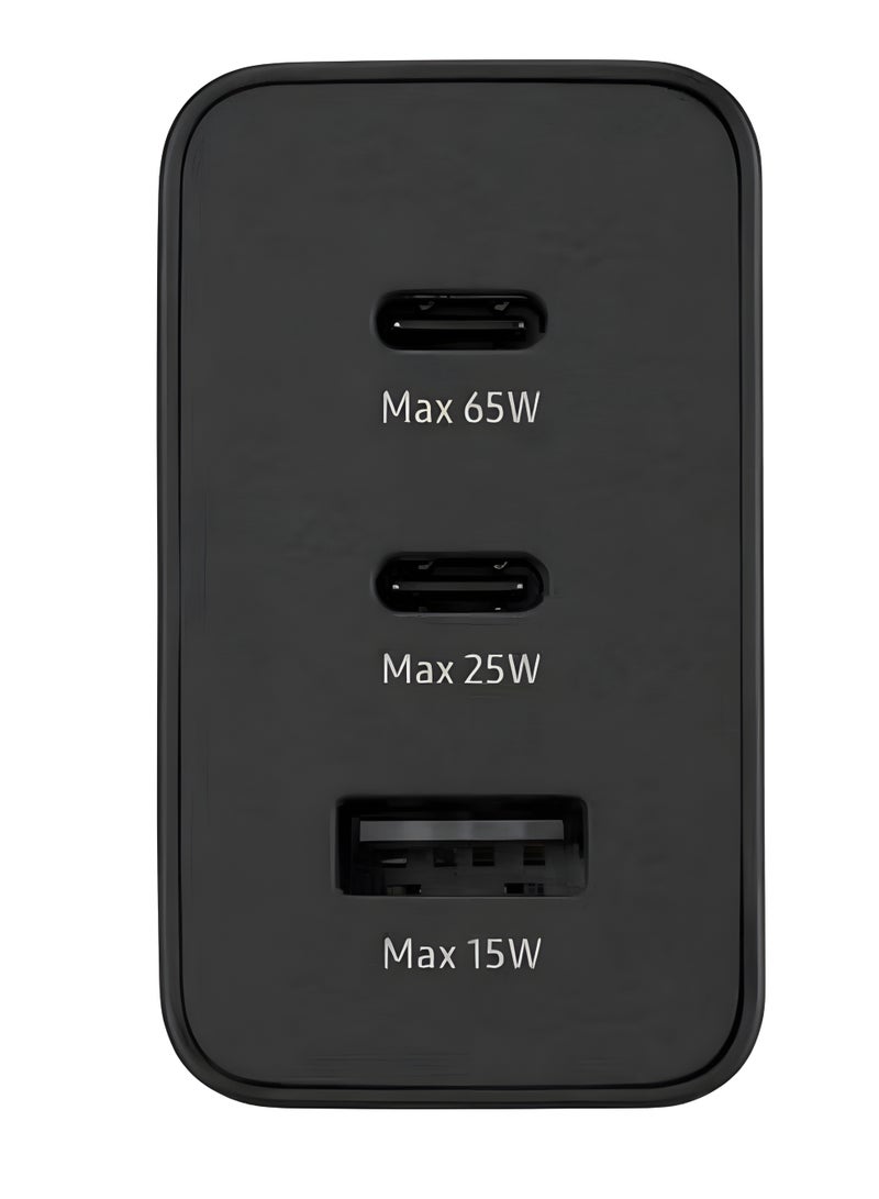 micro speed 65W Super Fast Smart USB-C Fast Charger with 3 Ports & USB-C to USB-C Cable – Compact GaN Adapter for Phones, Laptops & Tablets - Image 3
