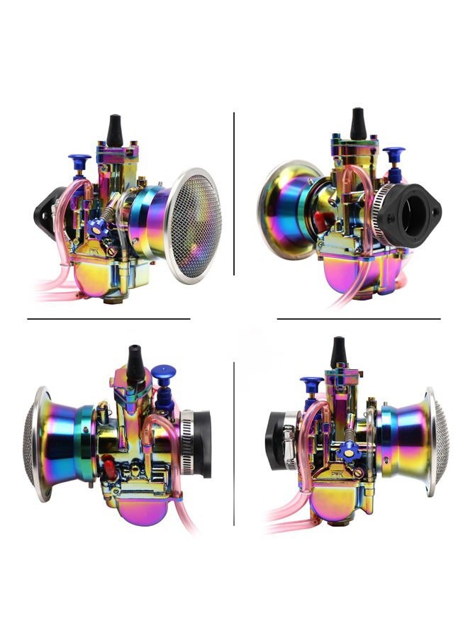 YWLUWEI Colorful PWK 34mm Carburetor Carb Kit With Air Filter And Intake Manifold Universal Fit For 125cc to 250cc 2T 4T Engine Motorcycle Scooters Dirt Bike Motocross ATV Quad Off Road - Image 3