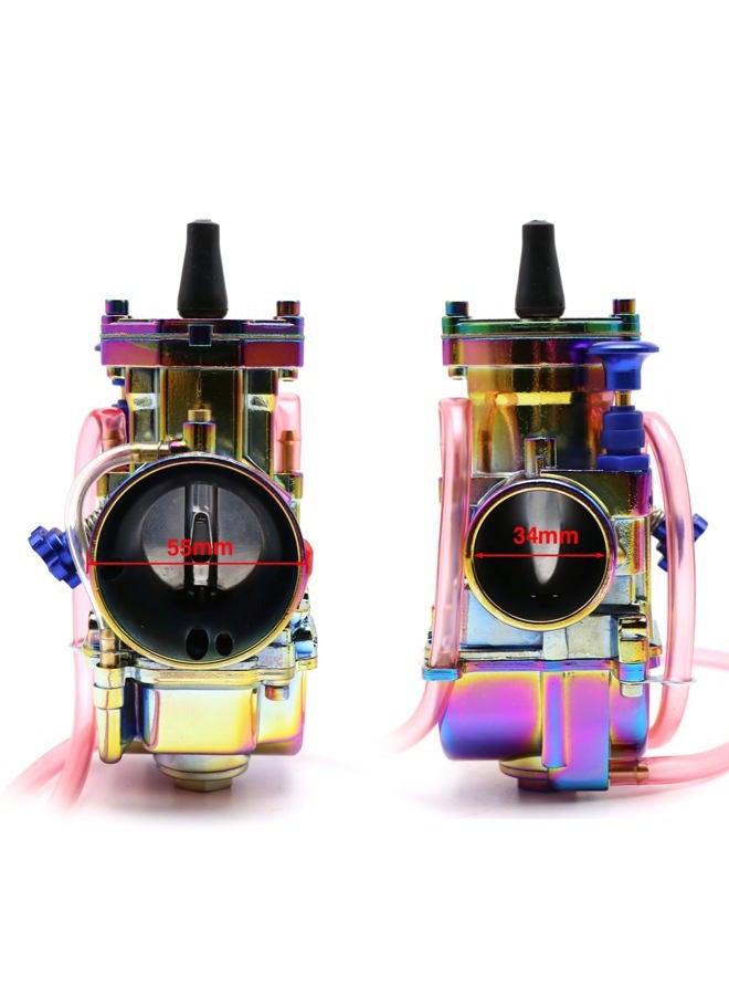 YWLUWEI Colorful PWK 34mm Carburetor Carb Kit With Air Filter And Intake Manifold Universal Fit For 125cc to 250cc 2T 4T Engine Motorcycle Scooters Dirt Bike Motocross ATV Quad Off Road - Image 5
