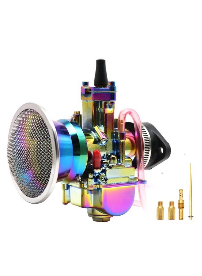 YWLUWEI Colorful PWK 34mm Carburetor Carb Kit With Air Filter And Intake Manifold Universal Fit For 125cc to 250cc 2T 4T Engine Motorcycle Scooters Dirt Bike Motocross ATV Quad Off Road - Image 4